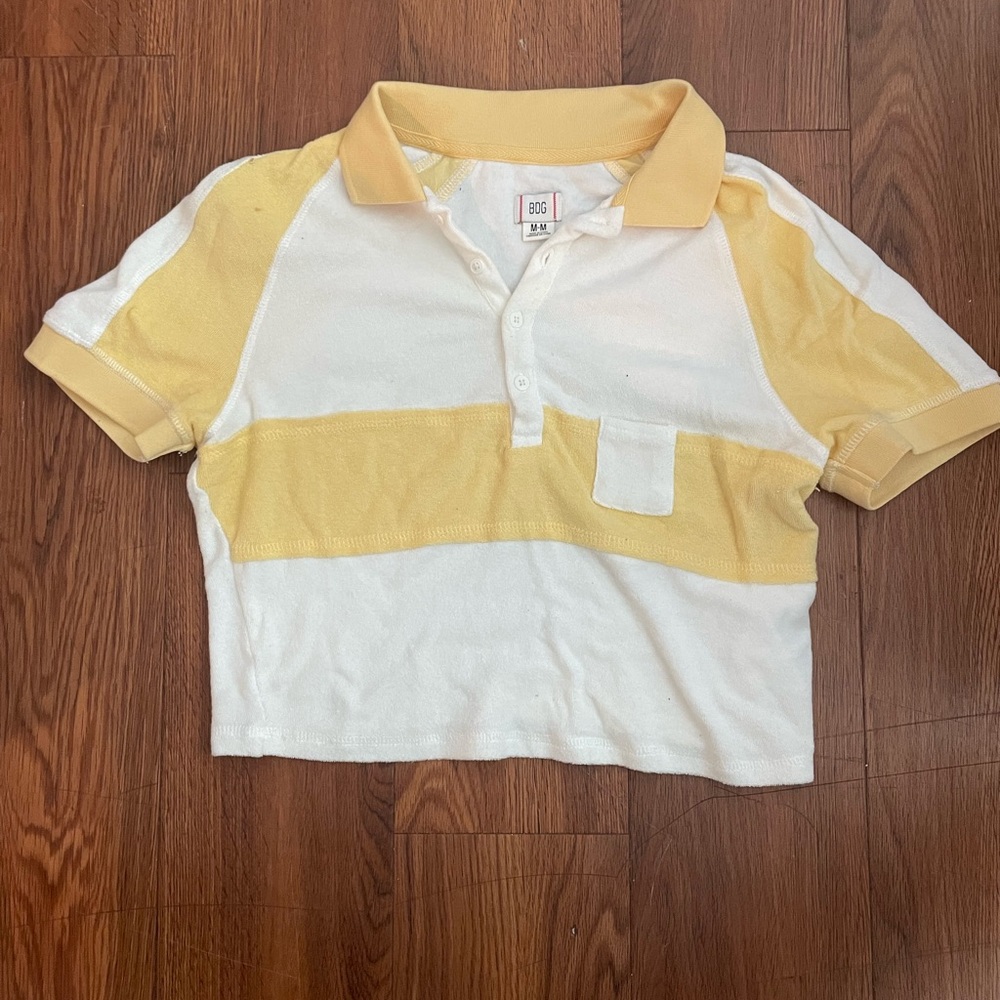BDG Marlow Cropped Polo Shirt